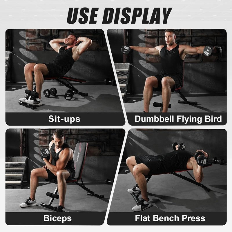 Adjustable Weight Bench Press 800LB Incline Decline Foldable Home Gym Bench5