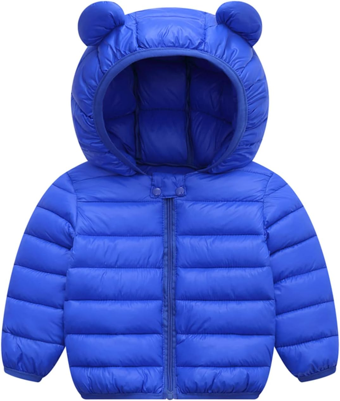 Toddler Baby Winter Coat Bear Hood Puffer Jacket 6M 3T Boys Girls Warm9