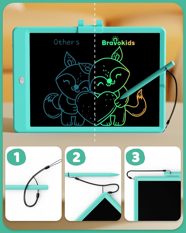 10 Inch LCD Writing Tablet Kids Drawing Doodle Board Green1