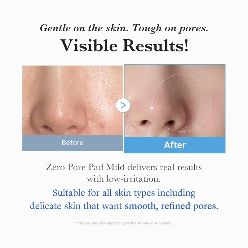 Zero Pore Pad Mild 2.0 Toner Pads 70ct PHA Exfoliating Korean Skincare4