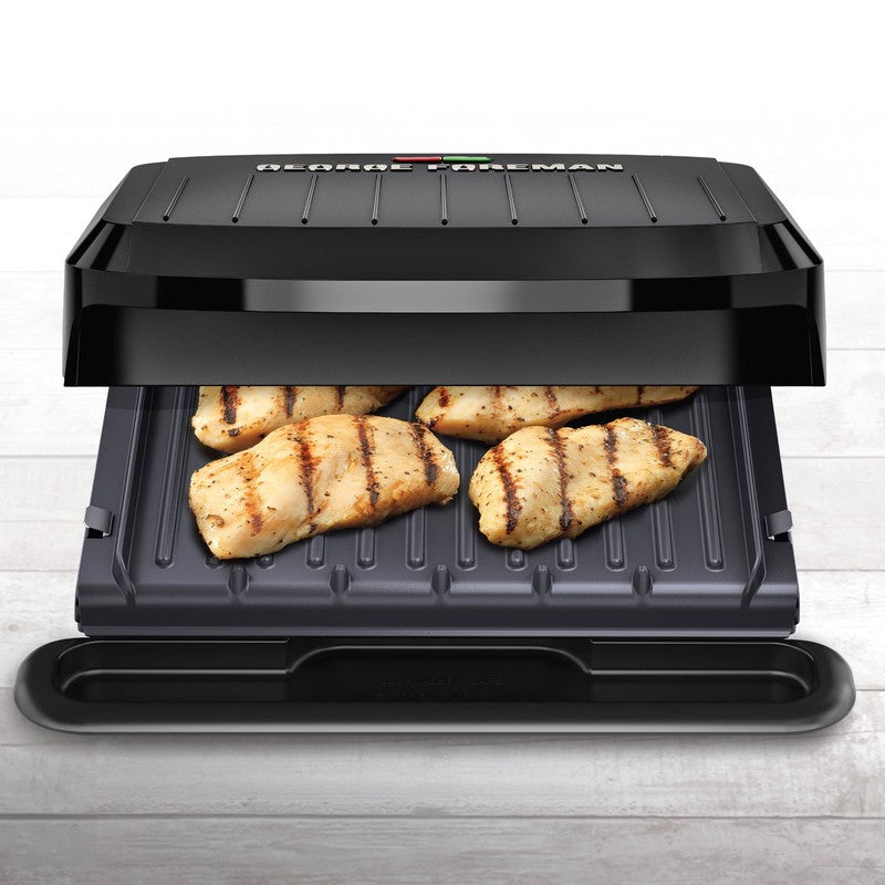 4 Serving Non Stick Removable Dishwasher Safe Plates Grill & Panini Maker1