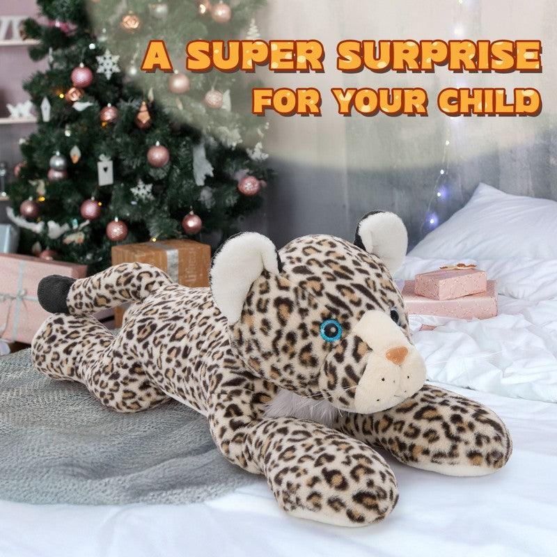 47.2" Leopard Stuffed Animals Giant Stuffed Cheetah Pillow Huge Size Plush Toy6