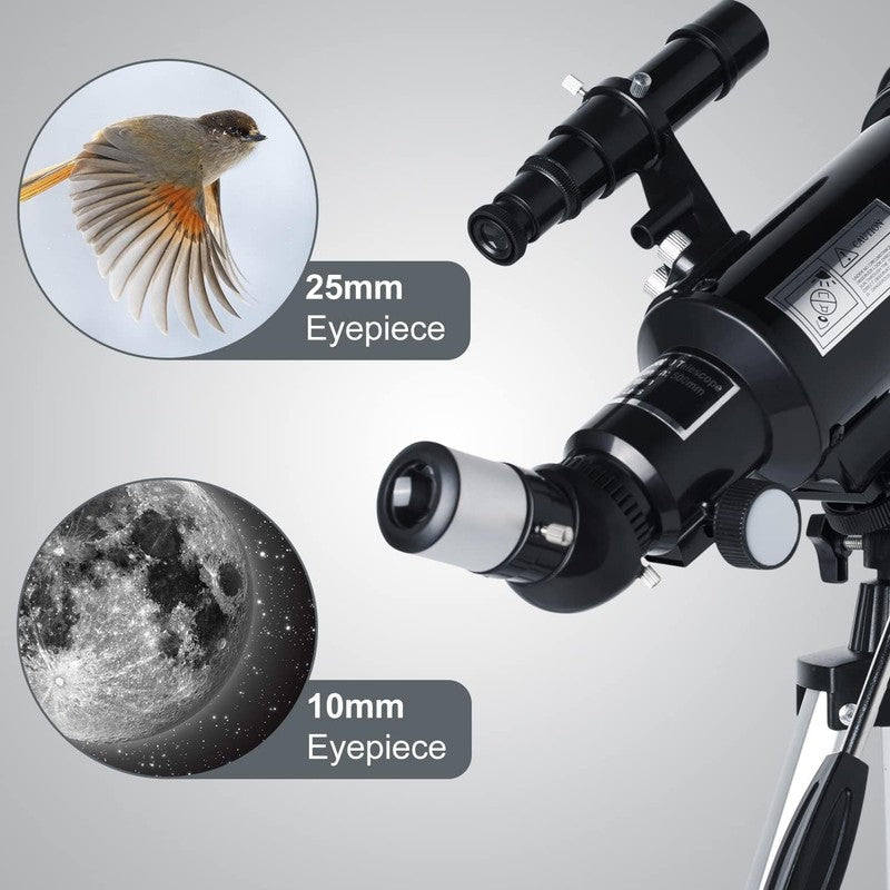 70mm Aperture Telescope for Kids & Adults with Phone Adapter & Carry Bag2