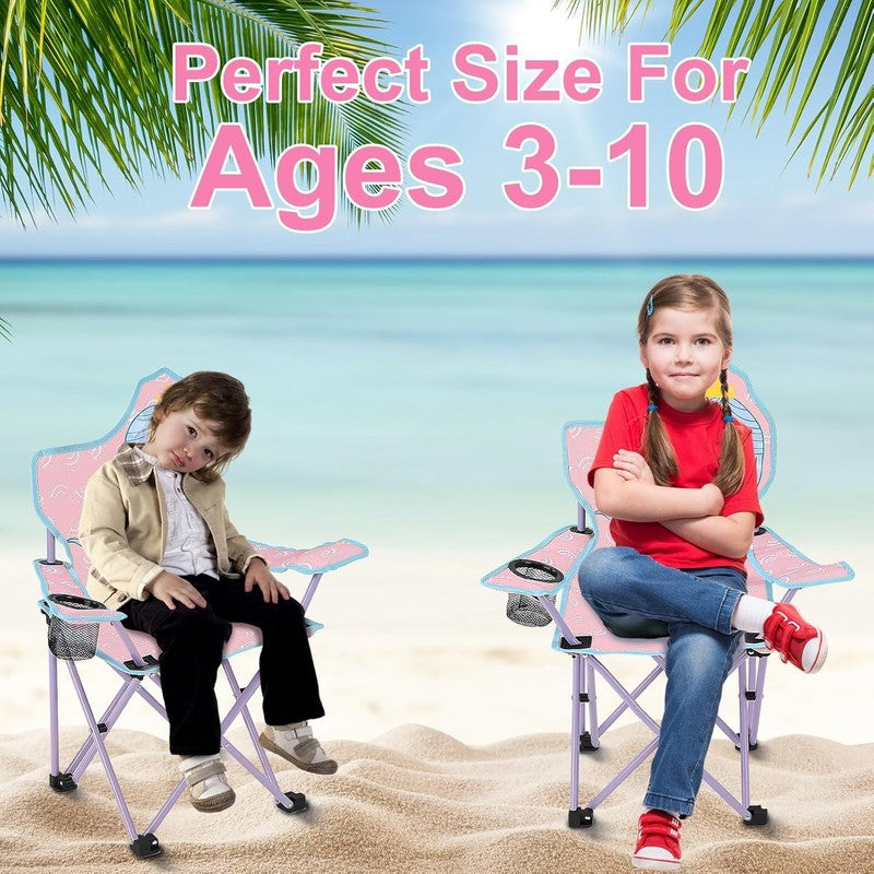 Kids Folding Outdoor Lawn & Camping Chair w/ Cup Holder & Carry Bag5