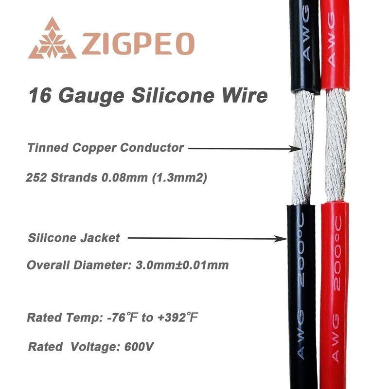 16 AWG Silicone Wire 100FT - Flexible Tinned Copper for RC & Automotive Use1