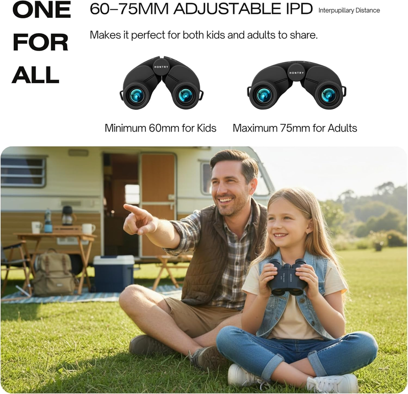 12x25 Compact Binoculars Adults Kids Bird Watching Travel Hunting5