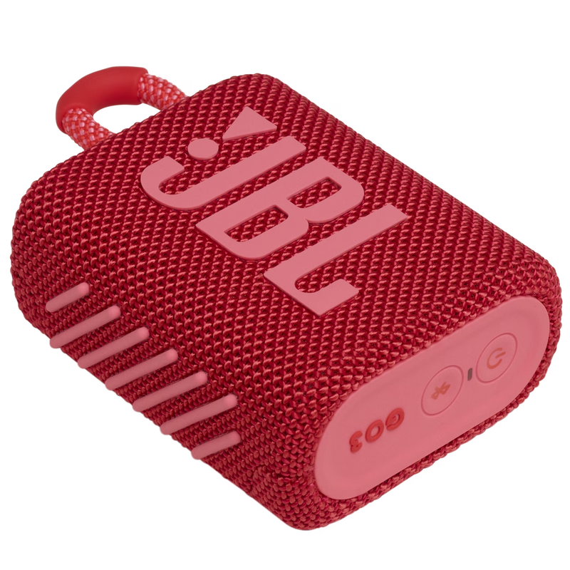 JBL Go 3 Portable Bluetooth Waterproof Mini Speaker Red with Cleaning Cloth7