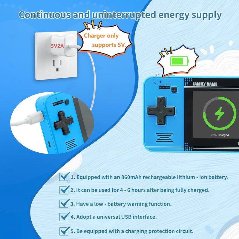 Handheld Game for Kids  Preloaded 220 Retro Video Games, Portable Gaming Player2