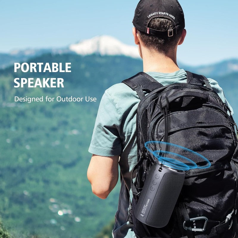 S32 Portable Bluetooth Speaker, IPX5 Waterproof, Stereo Pairing, Bass, Black6