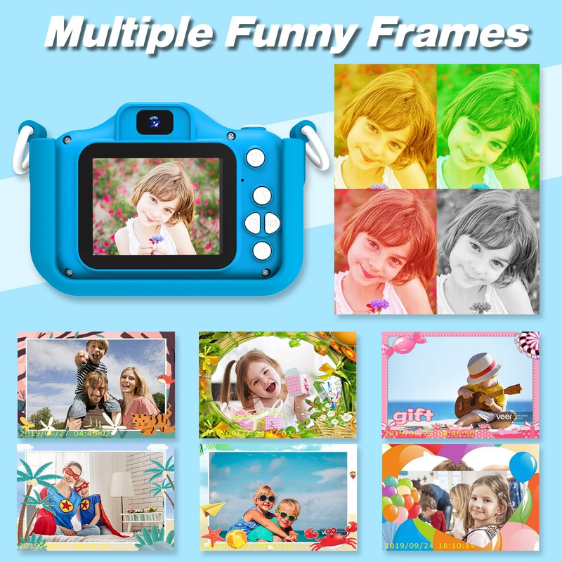Kids Digital Camera Toy 32GB SD Card Video Camcorder Cartoon Case4
