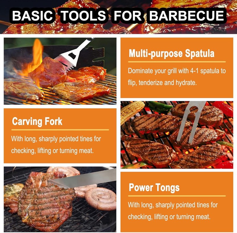 24PCS BBQ Grill Accessories Set   Perfect Grill Gifts for Men3