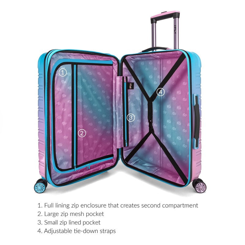 Fibertech 20" Hardside Carry On Suitcase – Expandable Spinner Luggage for Travel4