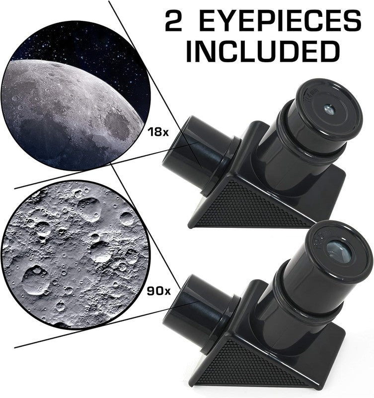 NASA Lunar Telescope for Kids – 90X Magnification, Includes Two Eyepieces, Table3