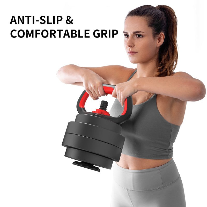 40LB 5 in 1 Adjustable Dumbbell Set , Fitness Exercises for Home Gym, Black, 1-I7