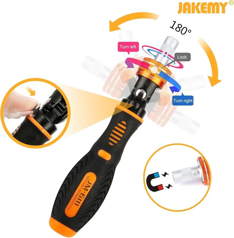 Precision Ratchet Screwdriver Set,  69 in 1 Household Screwdriver Home Repair To2