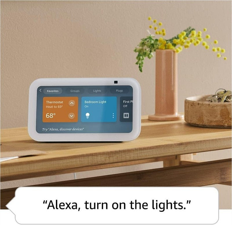Echo Show 5 - Smart Display with Enhanced Sound, Glacier White, New Model3