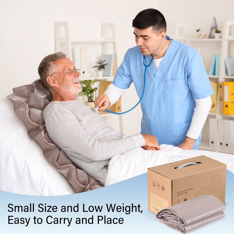 Alternating Air Pressure Mattress, Medical Relief Ulcer Bed Sores Pad Topper for5