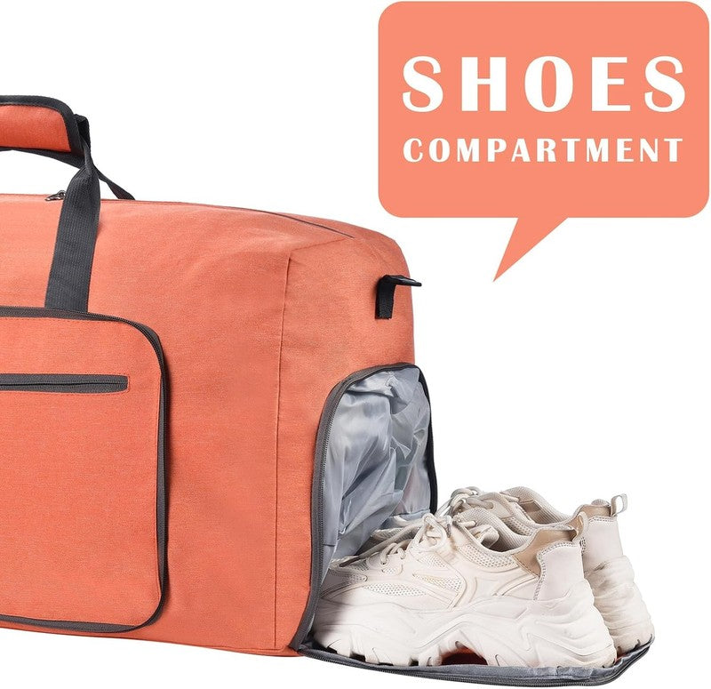 Duffle Bag Shoes Compartment Foldable Travel Waterproof Adjustable Strap Men4