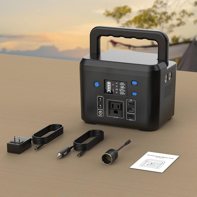 120Wh Portable Power Station 200W Solar Generator Emergency Charger Camping Use8