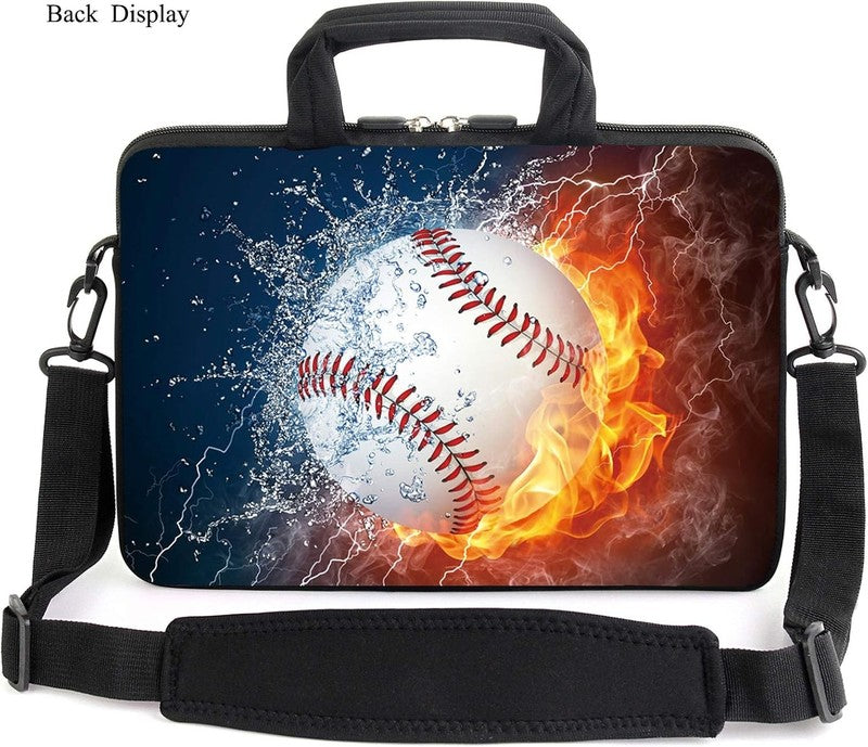 15.6 Laptop Sleeve Case Baseball Shoulder Strap Handle Accessory Pocket1