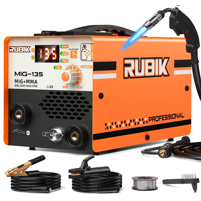 135A MIG Welder 3-in-1 IGBT LCD Display MIG TIG Stick Welding Machine8