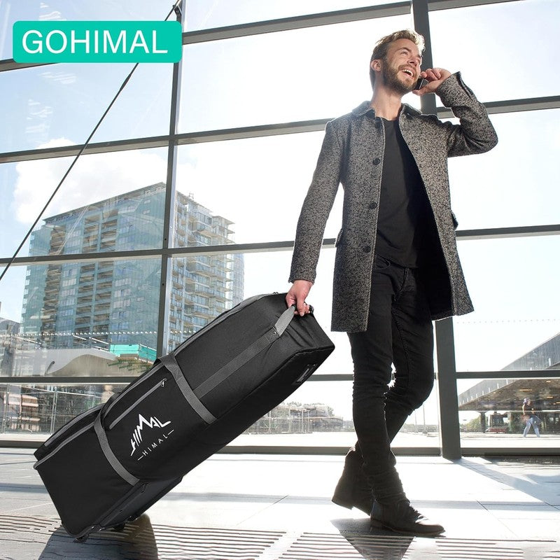 Golf Travel Bag w Adjustable Rod 900D Heavy Duty Oxford Fabric Airline Wheels2