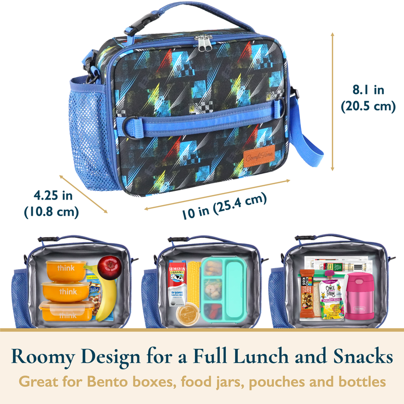 Lunch Bag for Kids – Insulated Lunch Box for Girls and Boys, Cute Reusable Coole10