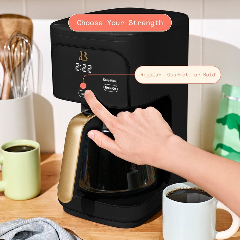 12 Cup Programmable Coffee Maker, Black Sesame by Drew Barrymore3