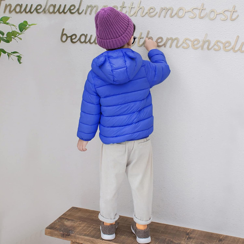 Toddler Baby Winter Coat Bear Hood Puffer Jacket 6M 3T Boys Girls Warm5