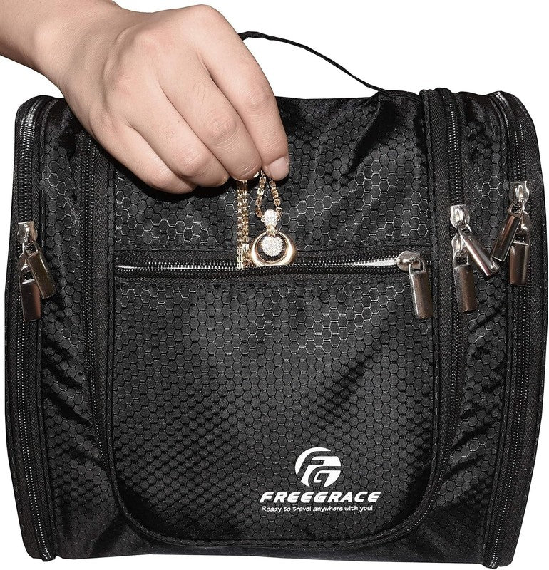 Hanging Toiletry Bag Extra Large Travel Organizer Waterproof Nylon Black4