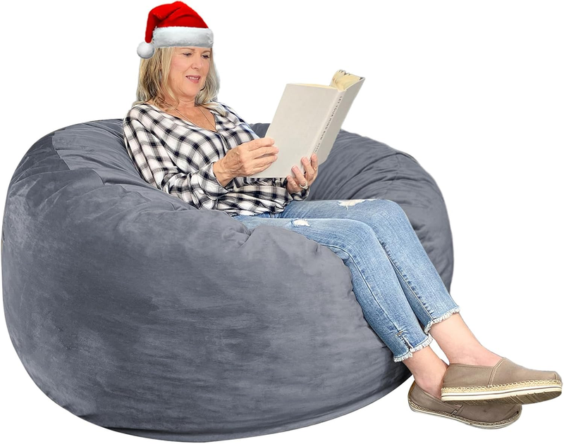 3 Ft Large Bean Bag Chairs for Adults/Teens with Memory Foam Filling, Comfy Bean9