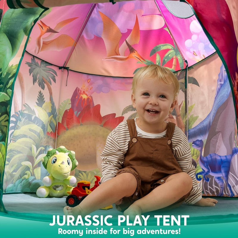 Kids Dinosaur Pop Up Play Tent, Indoor/Outdoor Dinosaur Playhouse for Toddlers1