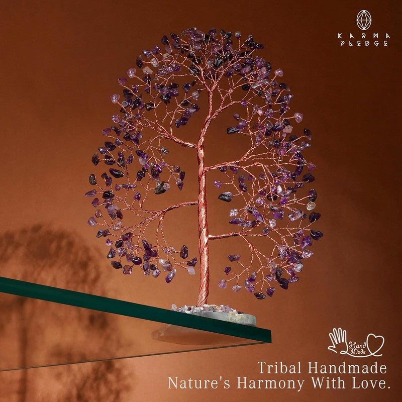 Amethyst Chakra Crystal Tree Feng Shui Decor Positive Energy Good Luck Gift5