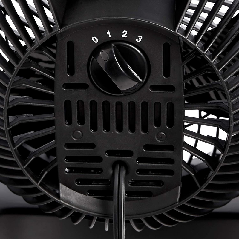 Air Circulator Desk Fan 90° Tilt 3 Speed Home Office 35W Lightweight Black3