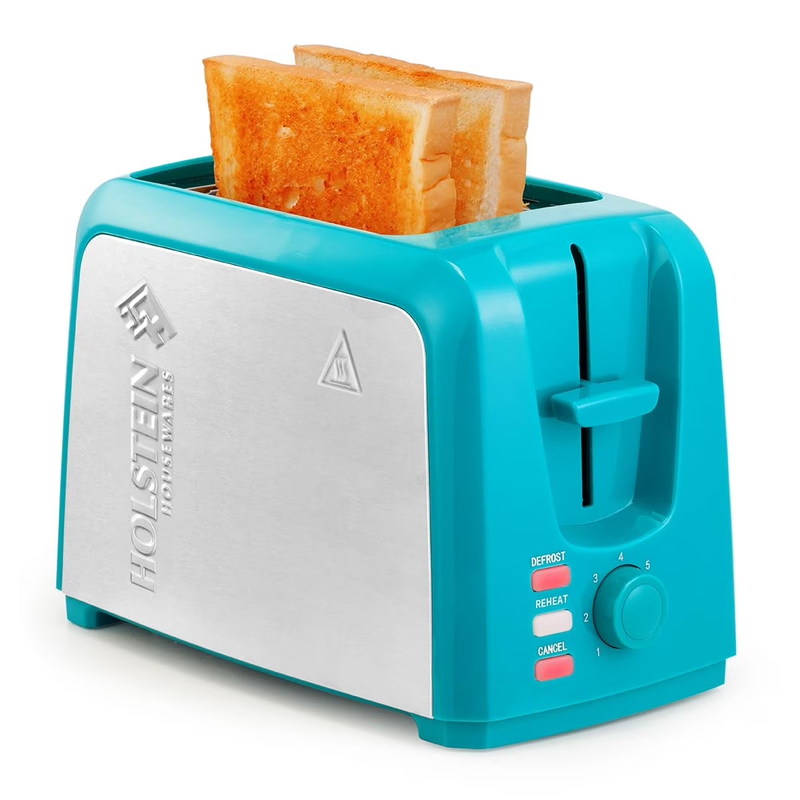 2-Slice Toaster Teal with Defrost and Reheat Function10
