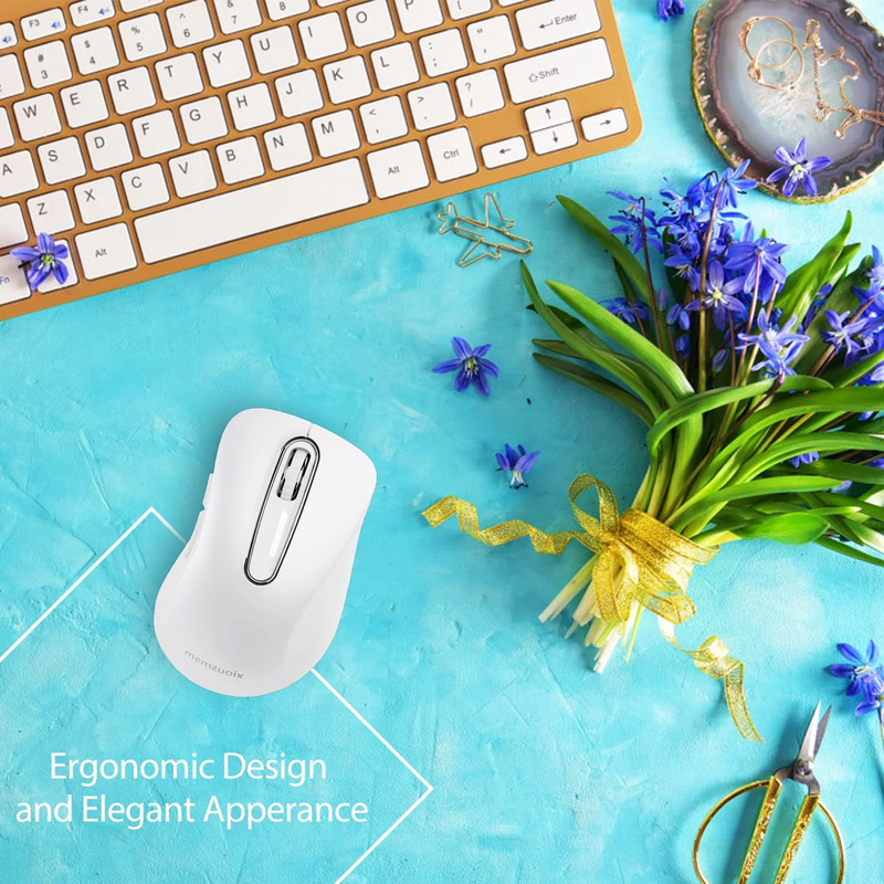 Wireless Optical Mouse 1400 DPI 5 Button Cordless USB Nano Receiver White7