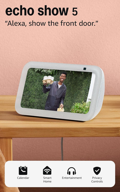 Amazon Echo Show 5 Smart Display Alexa+ 2X Bass Glacier White New11