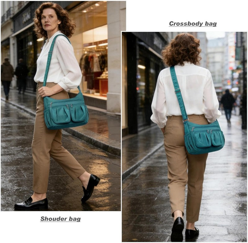 Women Crossbody Bag Waterproof Nylon Lightweight Shoulder Large Purse Handbag1