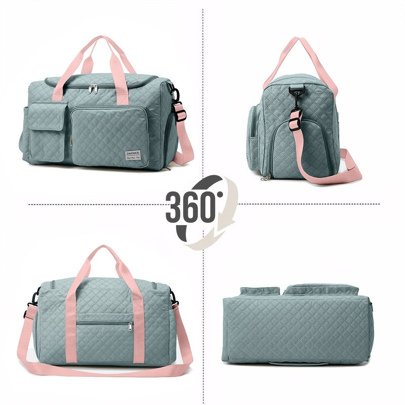 Travel Duffle Bag for Women Large Weekender Bags Carry on Gym Duffel Bag with We7