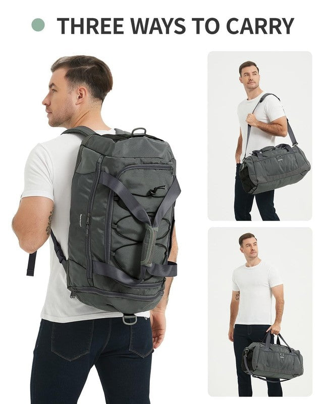 Gym Bag for Men Large Capacity Duffel Bags with Shoe Compartment Tote with Troll1