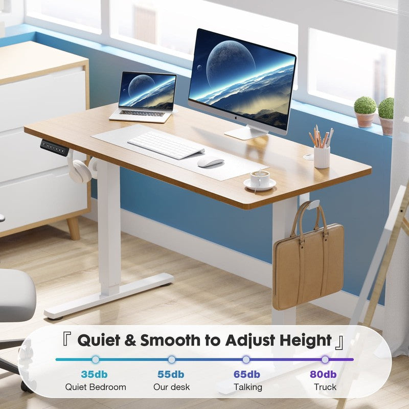 Ergonomic Electric Standing Desk, 48x24" Adjustable Height for Home Office6