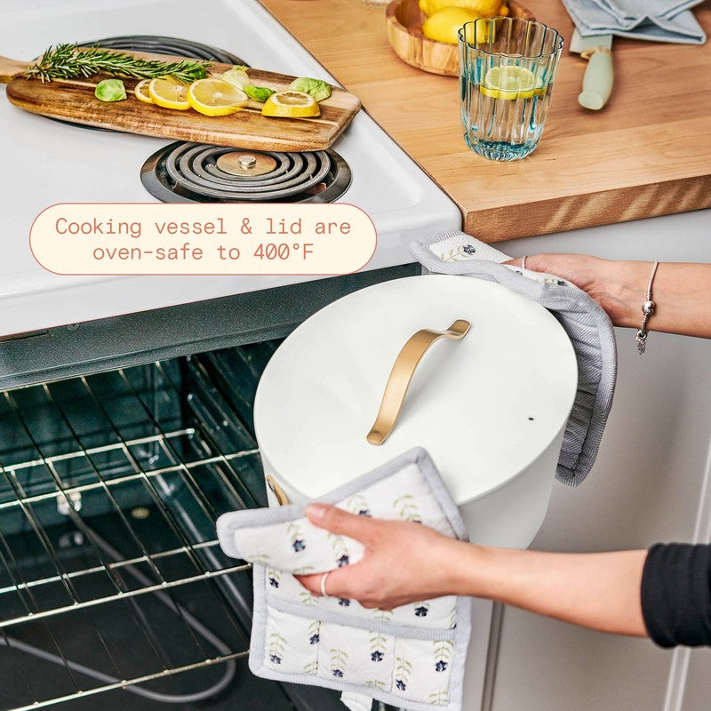 10 in 1, 6 Qt Electric Multi Cooker, White Icing by Drew Barrymore7