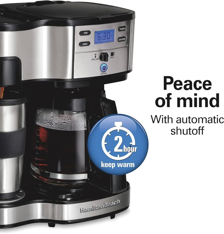 12 Cup Programmable Drip Coffee Maker & Single Serve Machine, Black4