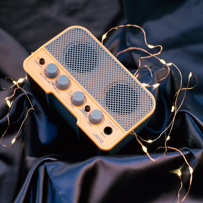 JA-02 II Mini Guitar Amp, 5W Bluetooth Rechargeable Practice Amplifier (Blue)8