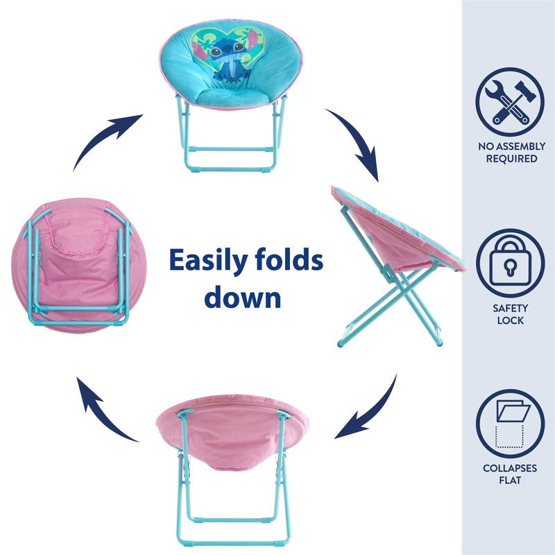 Stitch, 23" Kids' Saucer Chair, Blue4