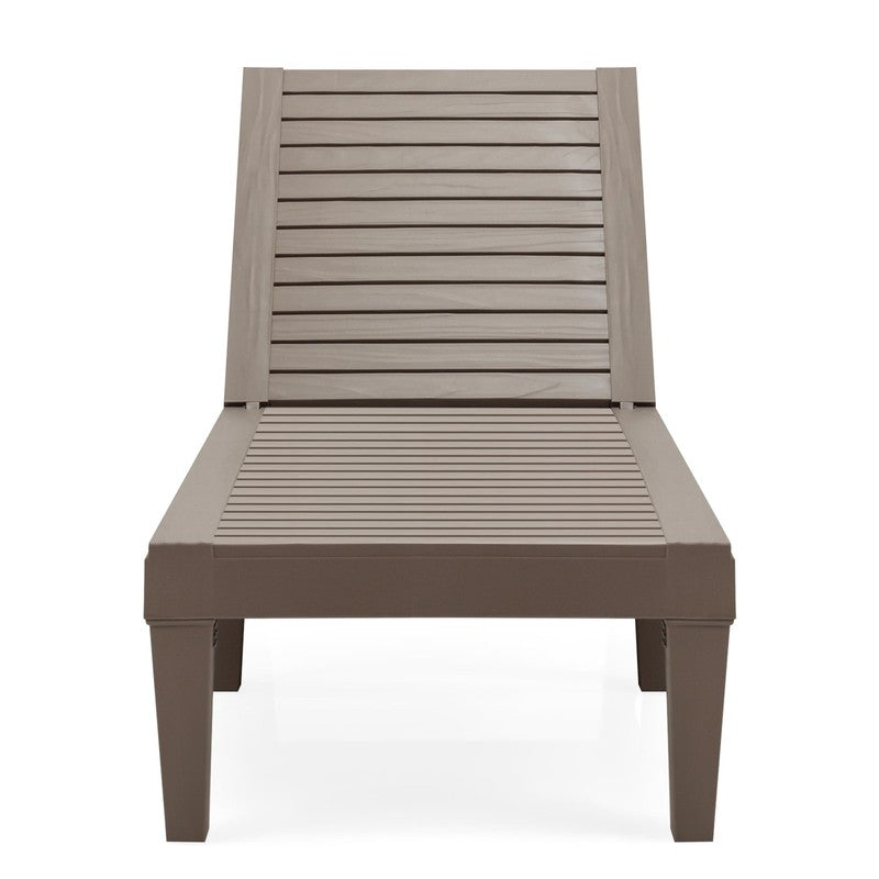 Patio Outdoor Chaise Lounge Chair Recliner W/ Adjustable Backrest Brown8