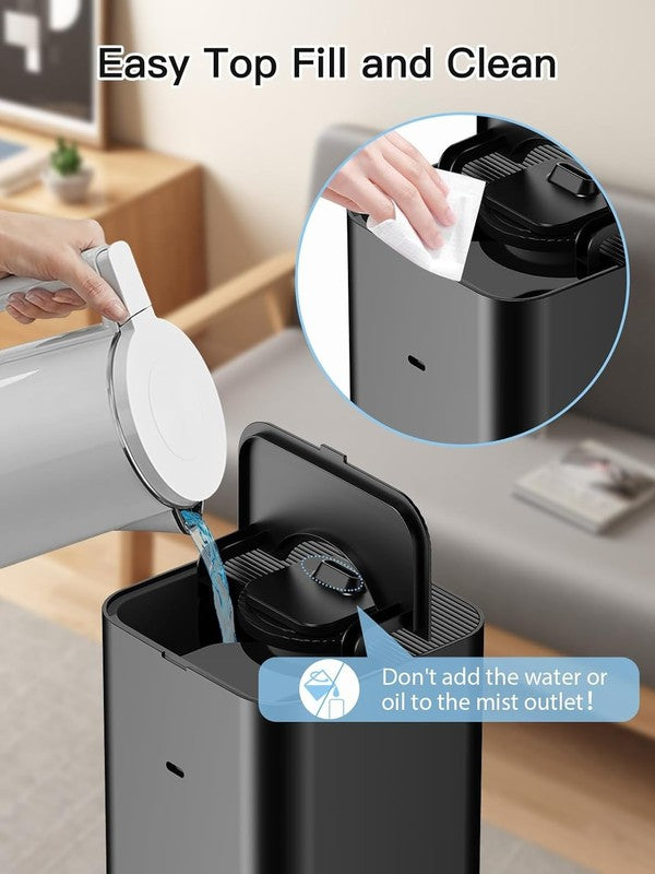 10L Cool Mist Humidifier Top Fill Quiet Ultrasonic 60H Large Room Black8