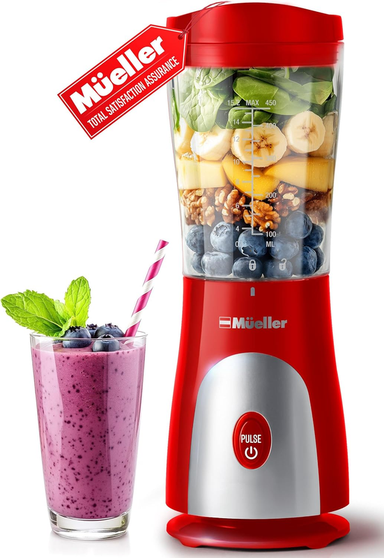 Smoothie Blender 15Oz Travel Cup Red, Personal Blender for Shakes & Baby Food8