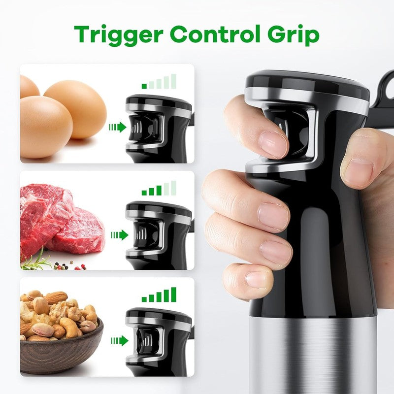 Immersion Blender Handheld Corded Hand Blenders Set 1100W, Trigger Variable Spee2