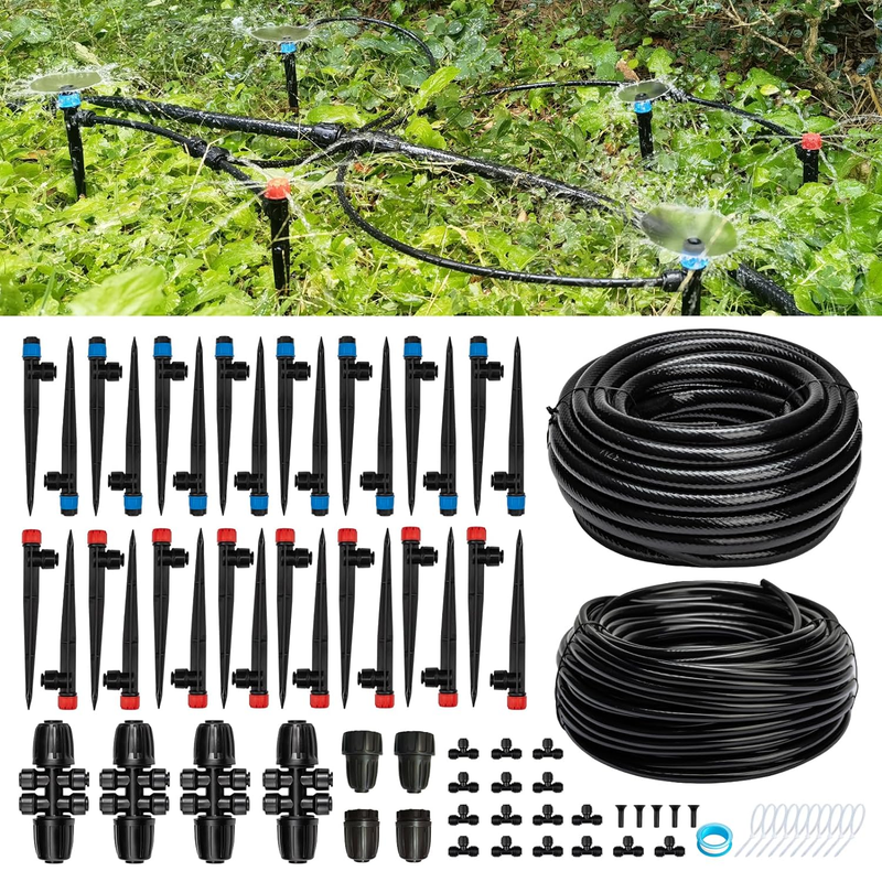 200FT Automatic Drip Irrigation System Kit for Garden & Lawn Care0